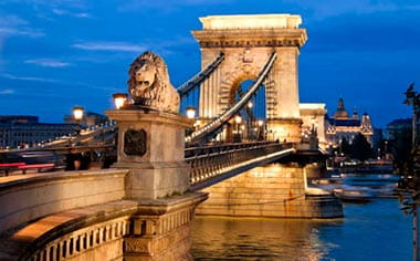 The Chain Bridge in Budapest The Chain Bridge in Budapest